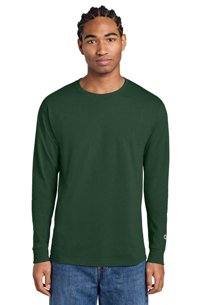 Champion Jersey Long Sleeve Tee CC8C Dark Green