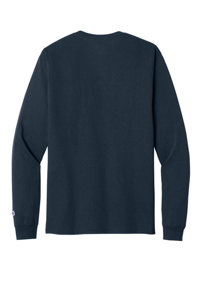 Champion Heritage 52-Oz Jersey Long Sleeve Tee CC8C Navy