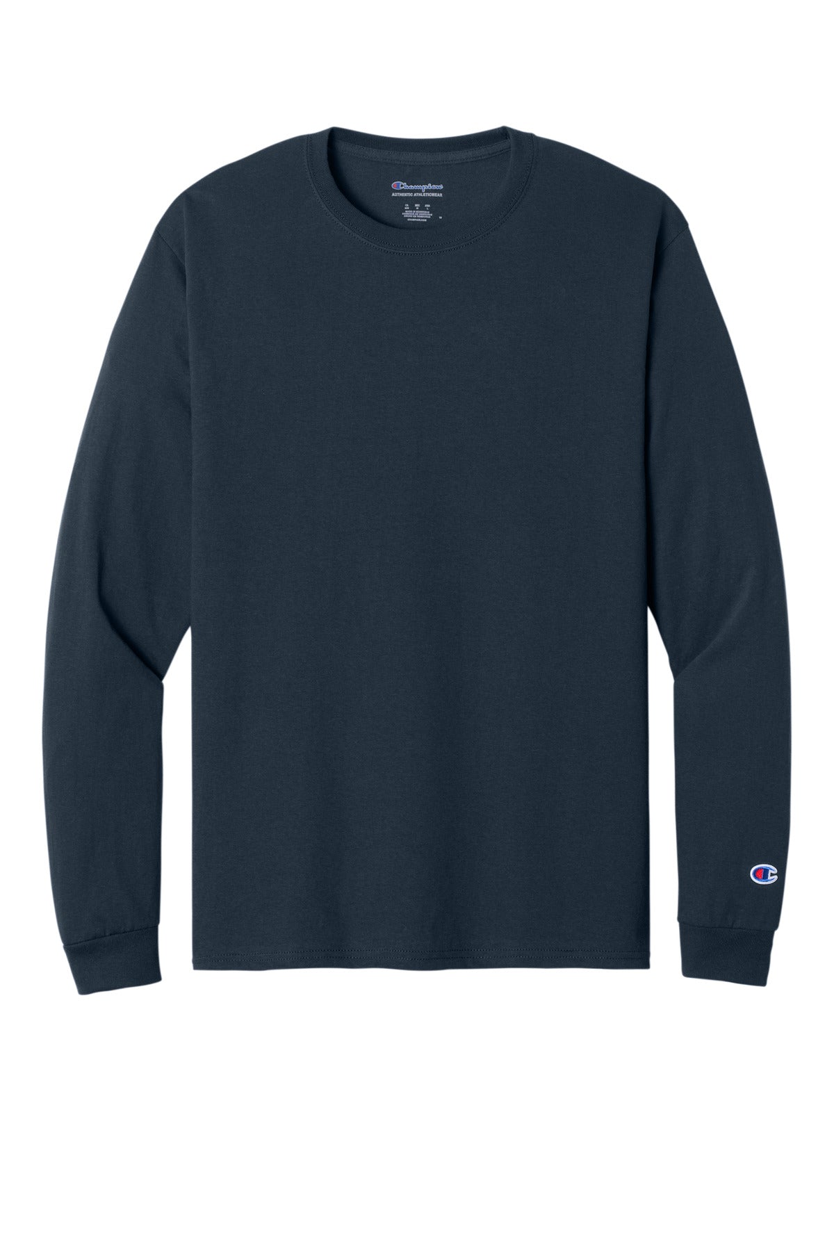 Champion Heritage 52-Oz Jersey Long Sleeve Tee CC8C Navy