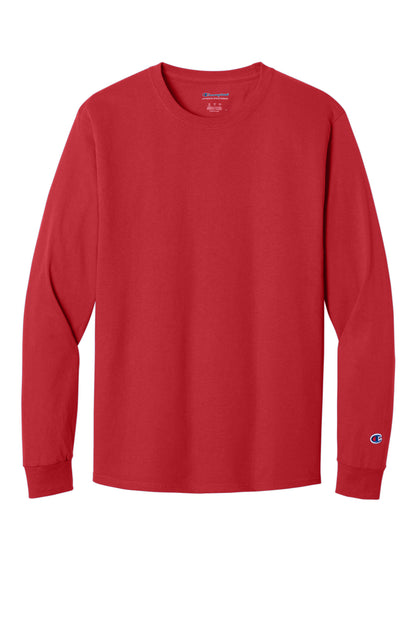 Champion Heritage 52-Oz Jersey Long Sleeve Tee CC8C Red