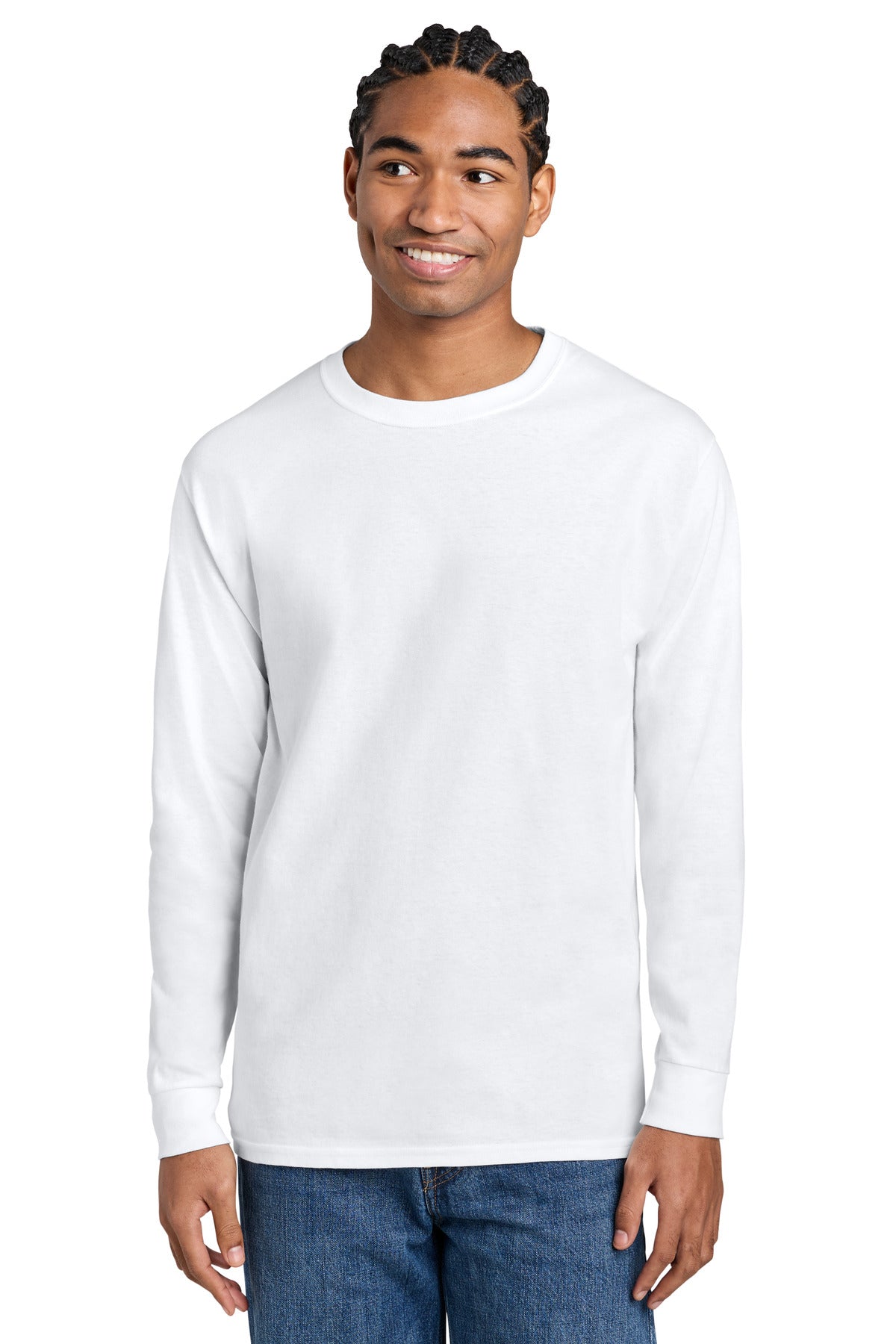 Champion Jersey Long Sleeve Tee CC8C White