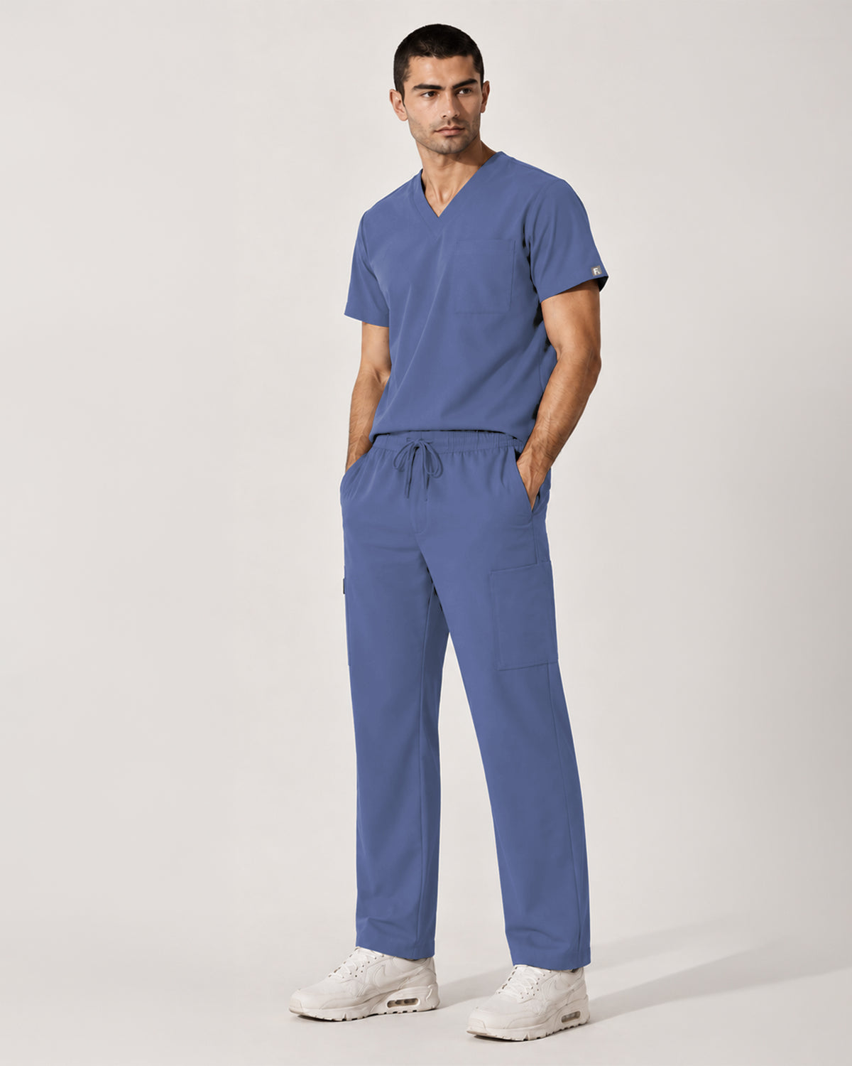 Foundry Men's 1505 Cobalt Men'S 1 Pocket V-Neck Top Ceil Blue