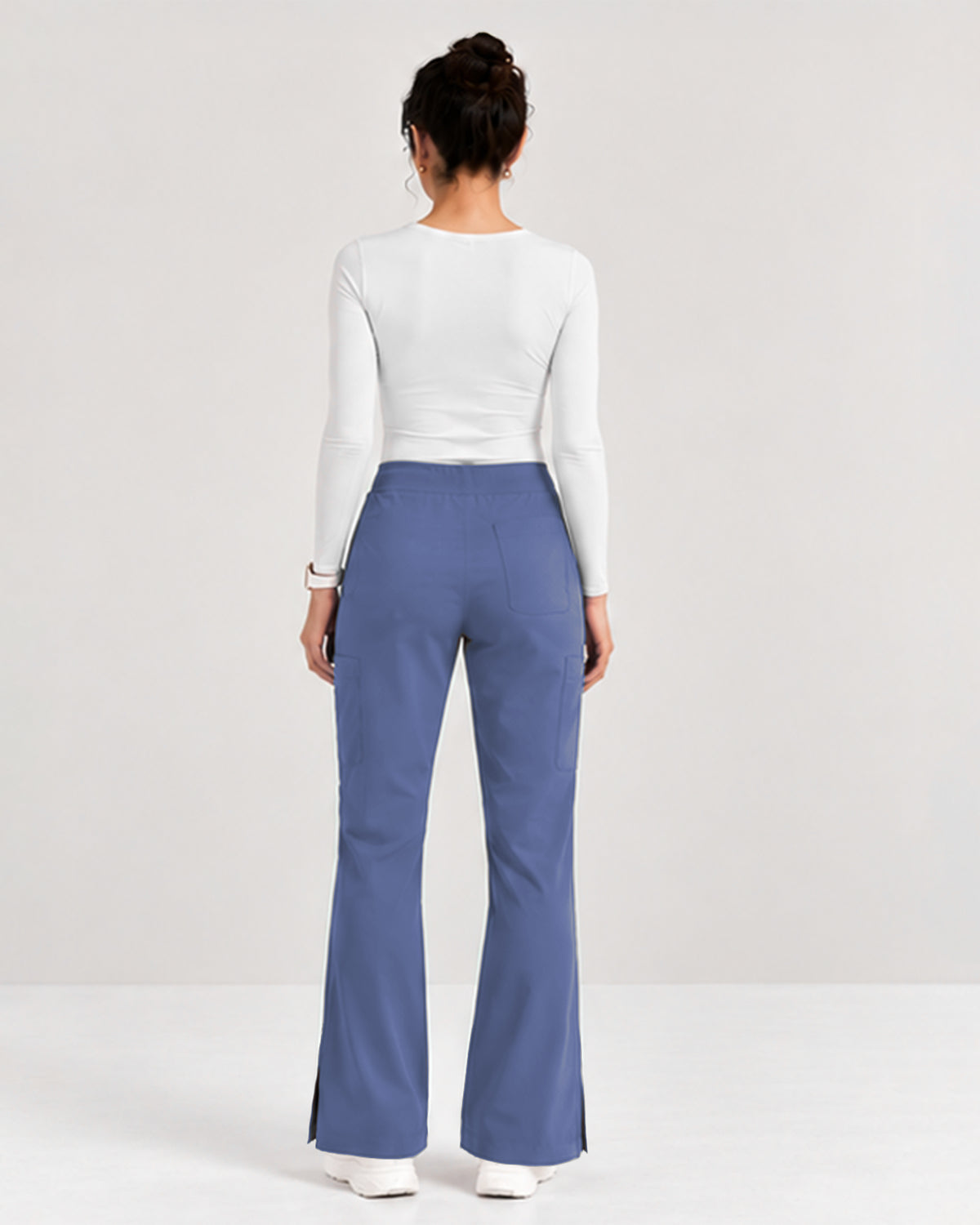 Foundry Women's 2005 Jasmine 5 Pocket Mini Flare Cargo Pant Ceil Blue