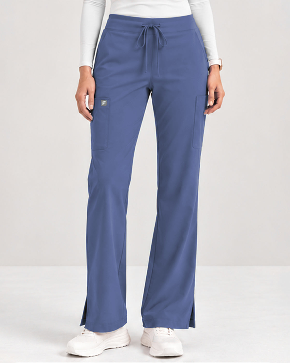Foundry Women's 2005 Jasmine 5 Pocket Mini Flare Cargo Pant Ceil Blue