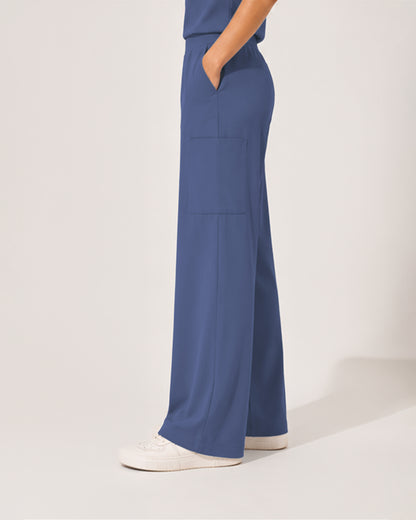 Foundry Women's 2205 Sierra 5 Pocket Wide Leg Pant Ceil Blue