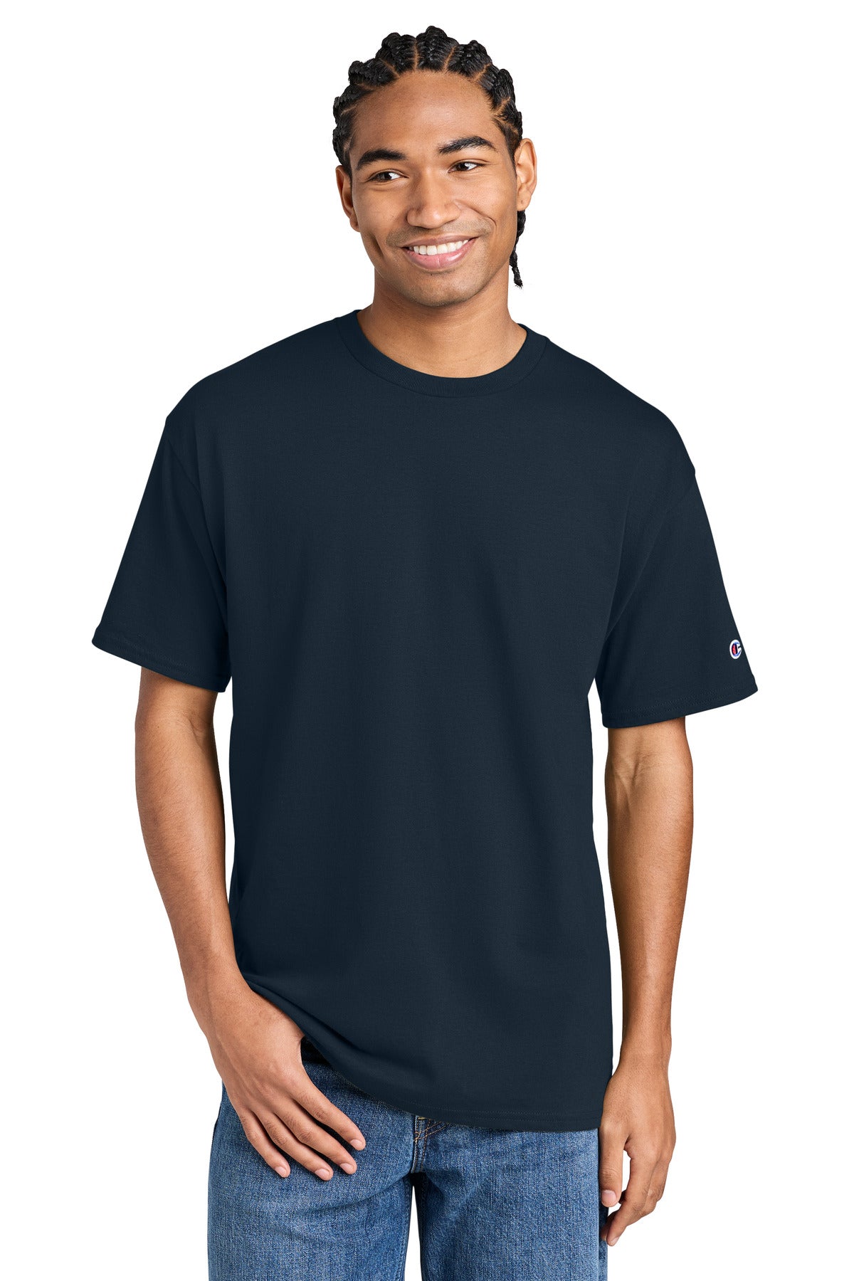 Champion Jersey Short Sleeve Tee CH1000 Navy