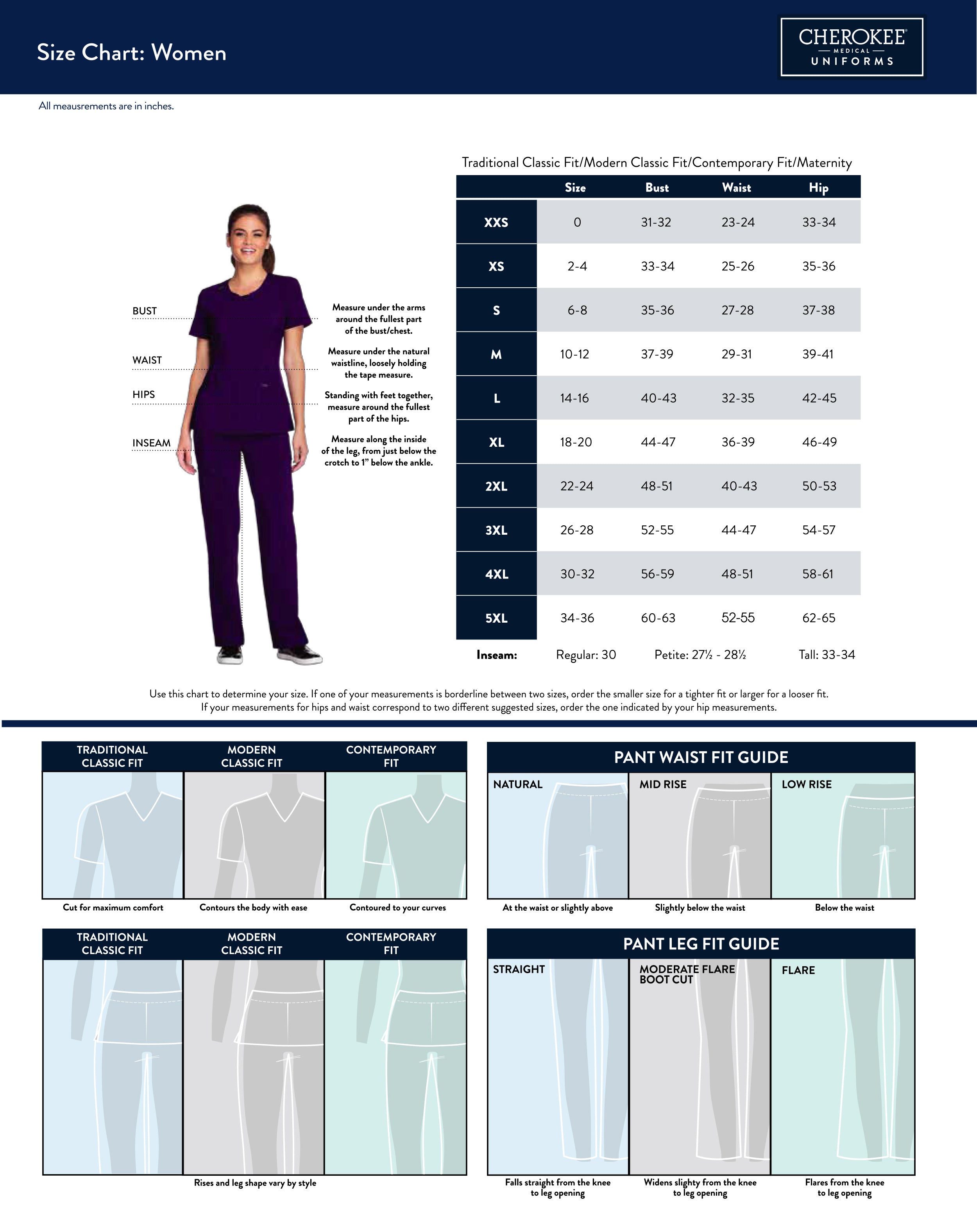 Jockey Scrubs Size Chart Sizing Guide ScrubsDirect Scrubs Direct