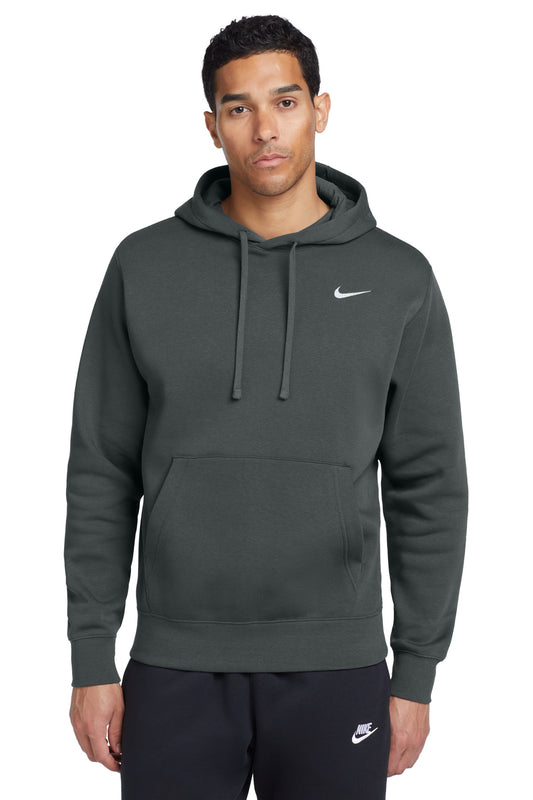 Nike Club Fleece Pullover Hoodie CJ1611 Anthracite