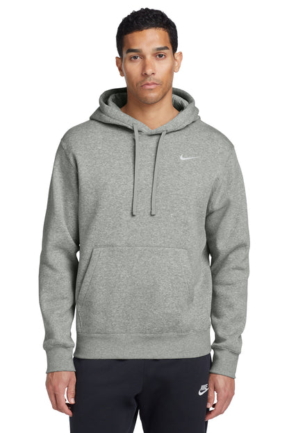 Nike Club Fleece Pullover Hoodie CJ1611 Dark Grey Heather