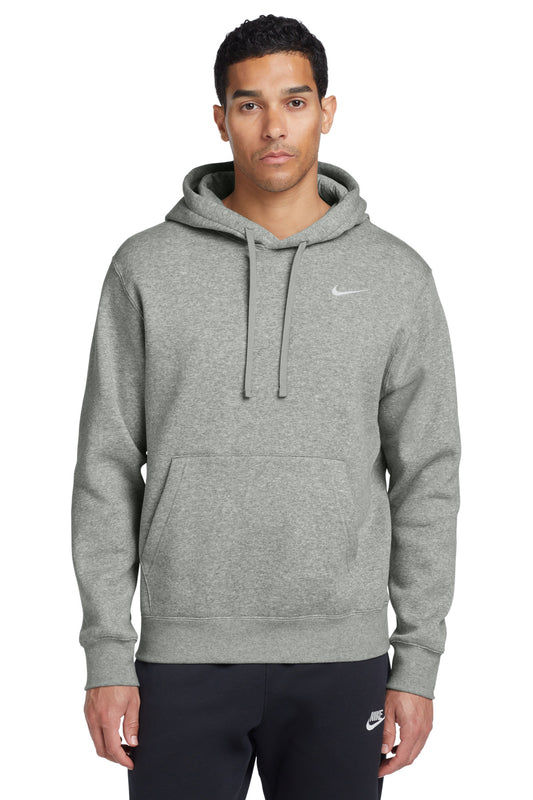 Nike Club Fleece Pullover Hoodie CJ1611 Dark Grey Heather