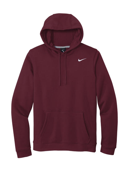 Nike Club Fleece Pullover Hoodie CJ1611 Dark Maroon