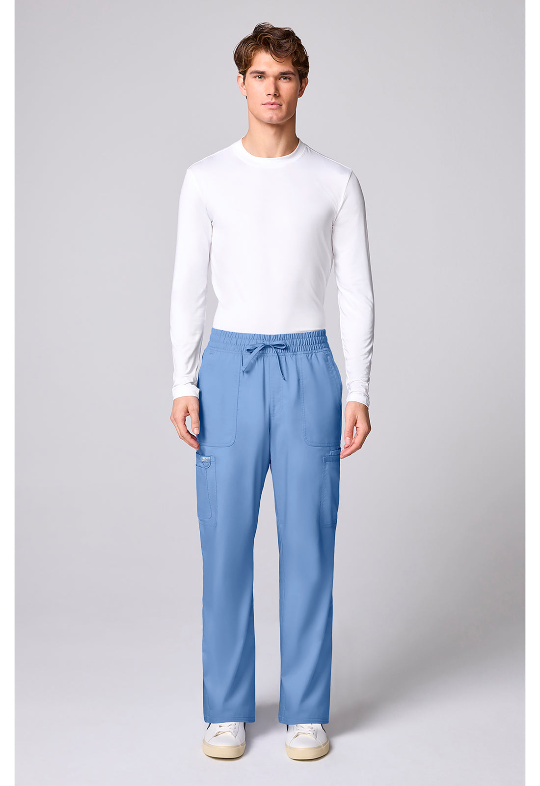 Workwear Revolution CK00001 Men's 12 Pockets Scrub Pantss Ciel Blue