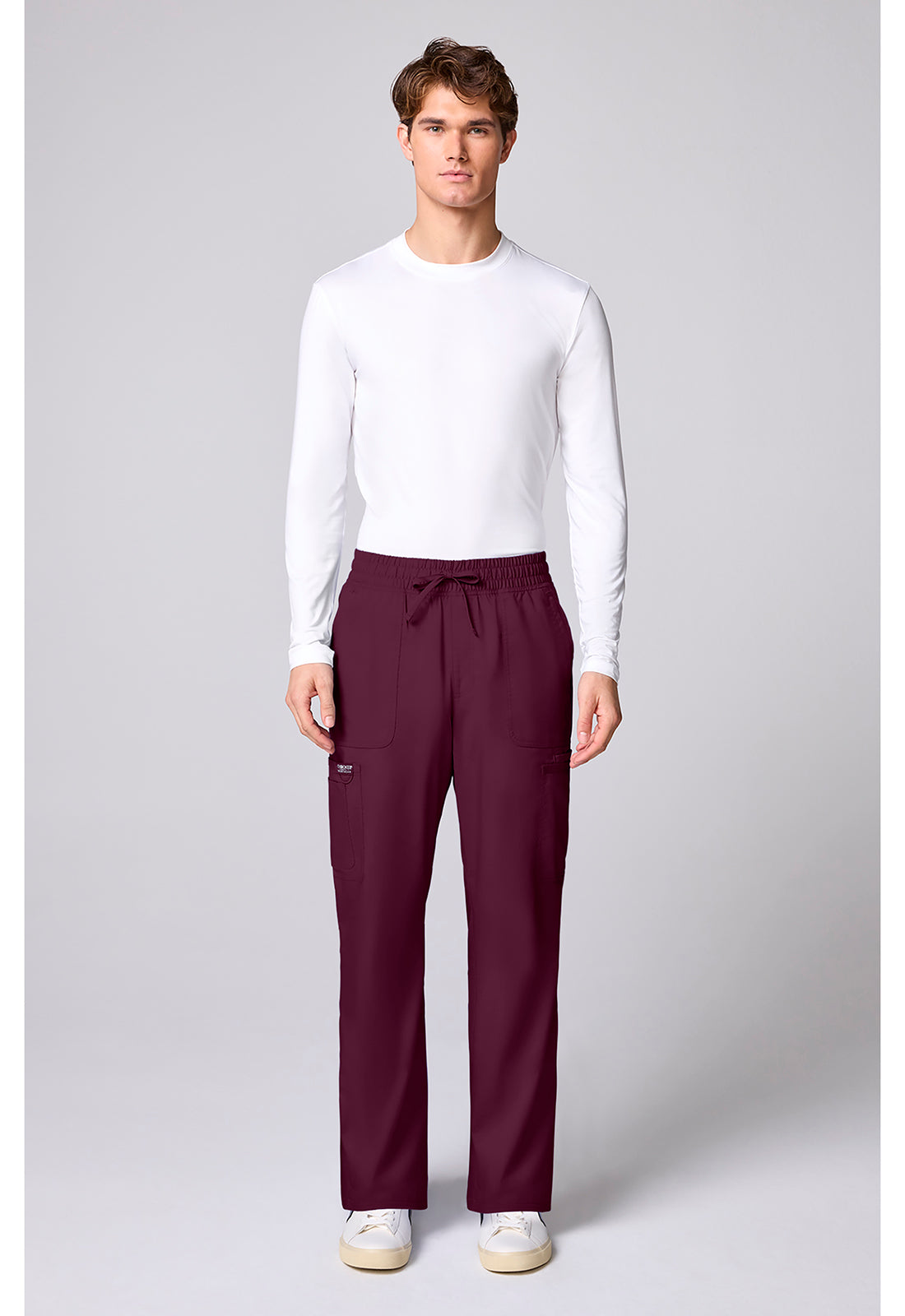 Workwear Revolution CK00001 Men's 12 Pockets Scrub Pantss Wine