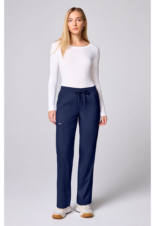 Workwear Revolution CK00002 Women's 12 Pockets Straight Leg Scrub Pants Navy