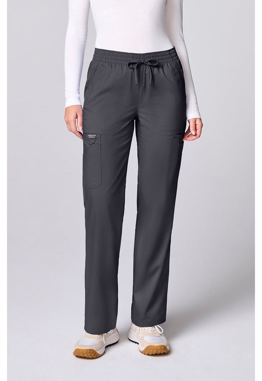 Workwear Revolution CK00002 Women's 12 Pockets Straight Leg Scrub Pants Pewter