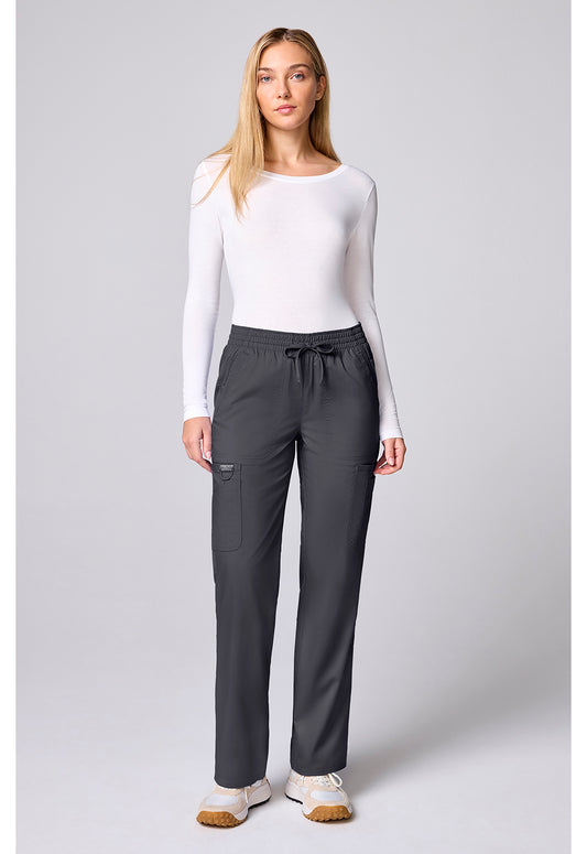 Workwear Revolution CK00002 Women's 12 Pockets Straight Leg Scrub Pants Pewter