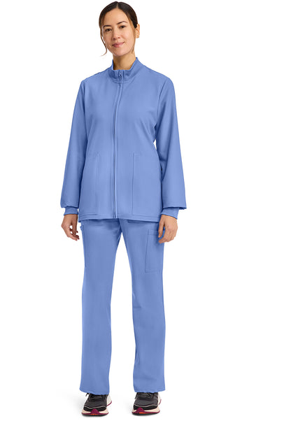 Workwear Originals Ultra CK00013A Women's Zip Up Scrub Jacket Ciel Blue
