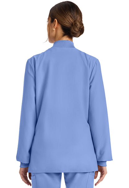 Workwear Originals Ultra CK00013A Women's Zip Up Scrub Jacket Ciel Blue