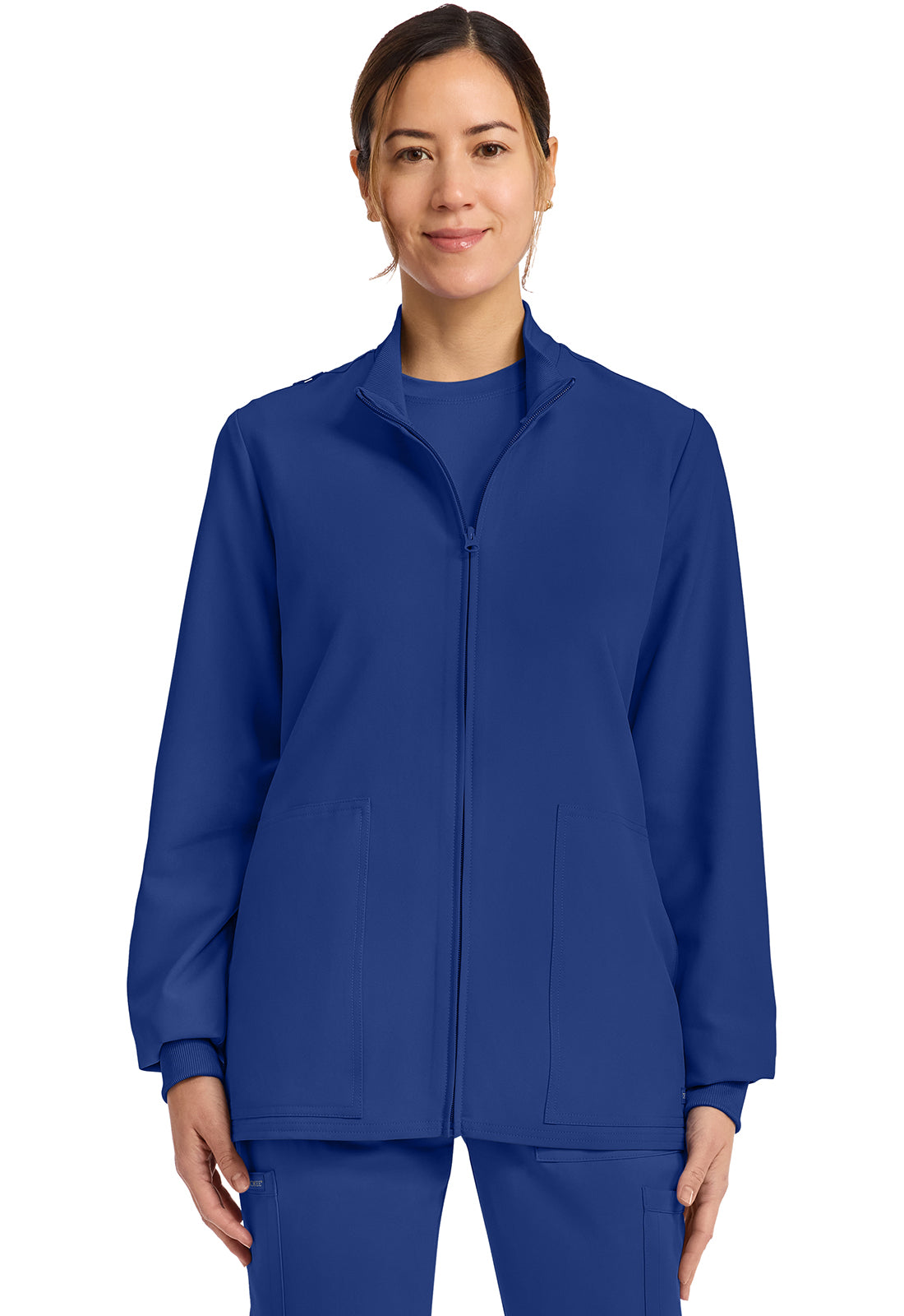 Workwear Originals Ultra CK00013A Women's Zip Up Scrub Jacket Galaxy Blue