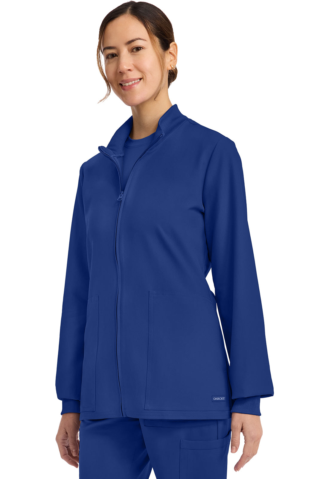 Workwear Originals Ultra CK00013A Women's Zip Up Scrub Jacket Galaxy Blue