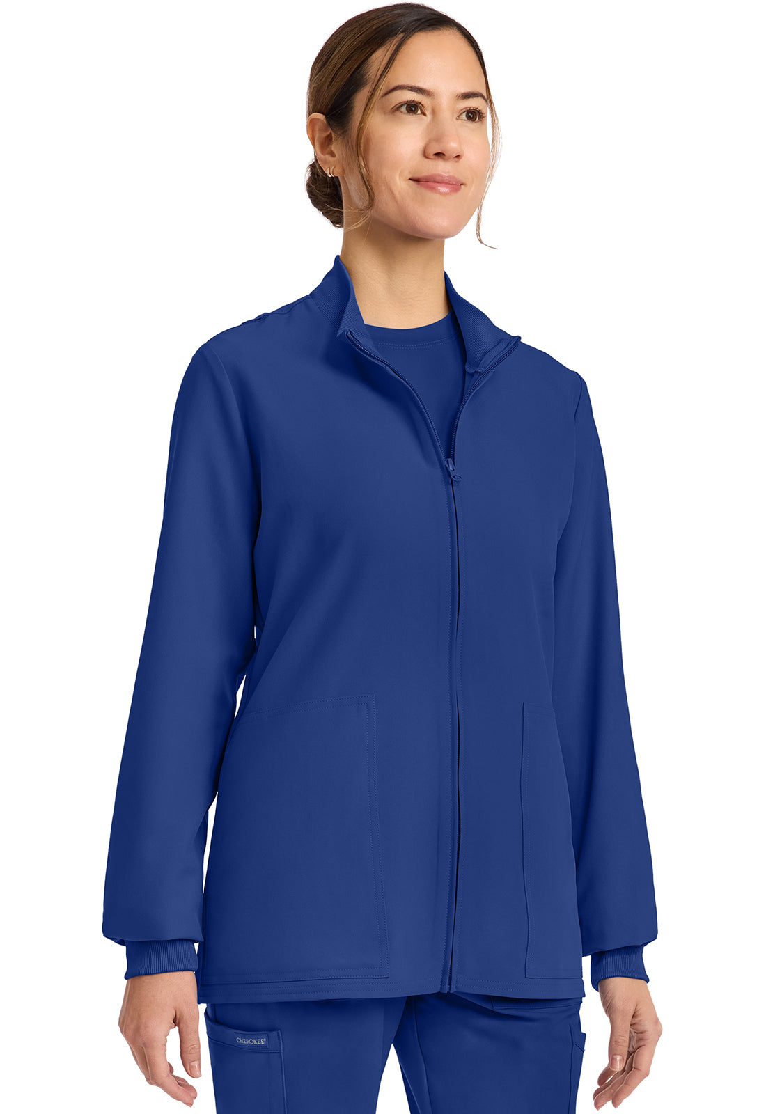 Workwear Originals Ultra CK00013A Women's Zip Up Scrub Jacket Galaxy Blue