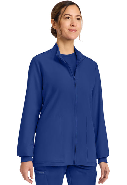 Workwear Originals Ultra CK00013A Women's Zip Up Scrub Jacket Galaxy Blue