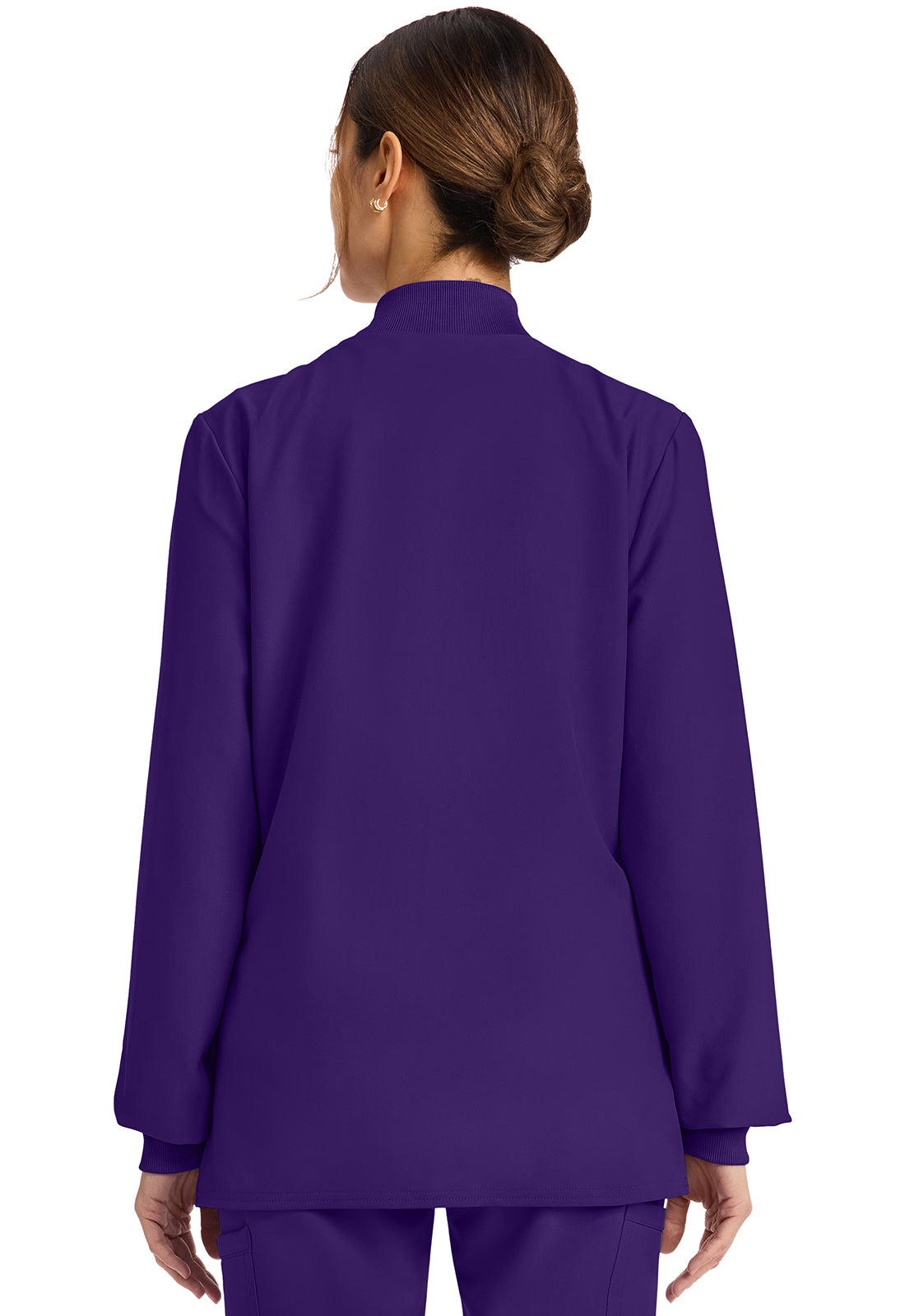 Workwear Originals Ultra CK00013A Women's Zip Up Scrub Jacket Grape