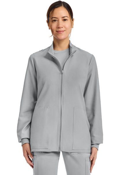 Workwear Originals Ultra CK00013A Women's Zip Up Scrub Jacket Grey