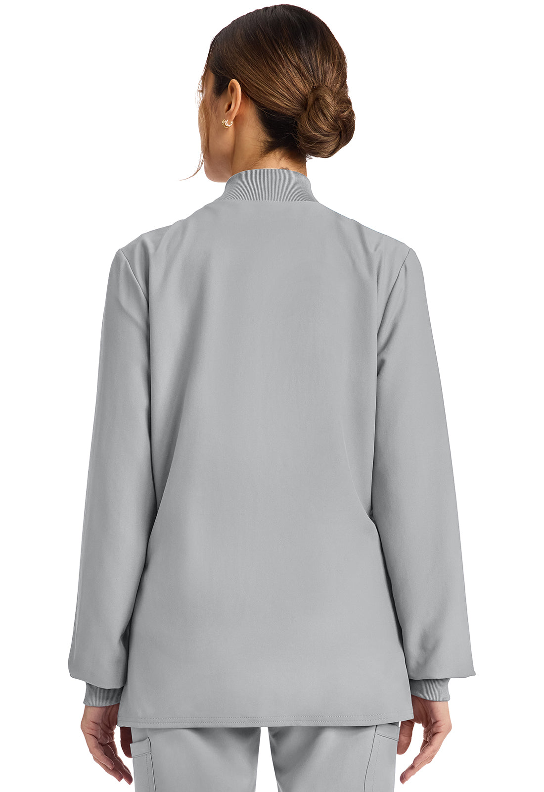 Workwear Originals Ultra CK00013A Women's Zip Up Scrub Jacket Grey