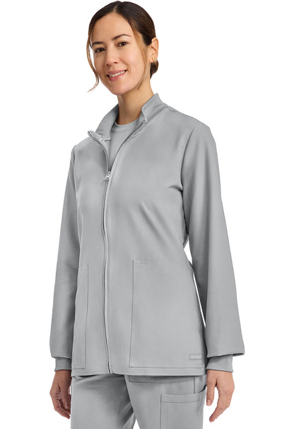 Workwear Originals Ultra CK00013A Women's Zip Up Scrub Jacket Grey