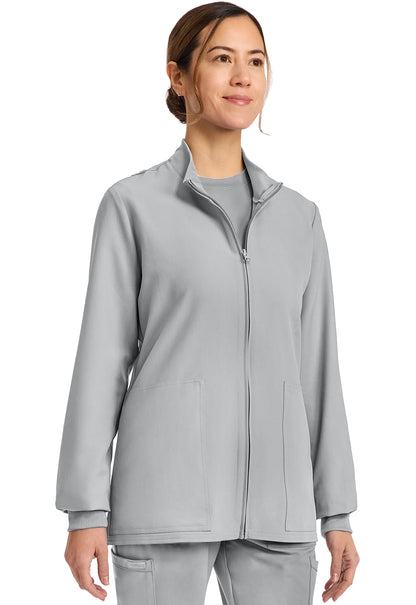 Workwear Originals Ultra CK00013A Women's Zip Up Scrub Jacket Grey