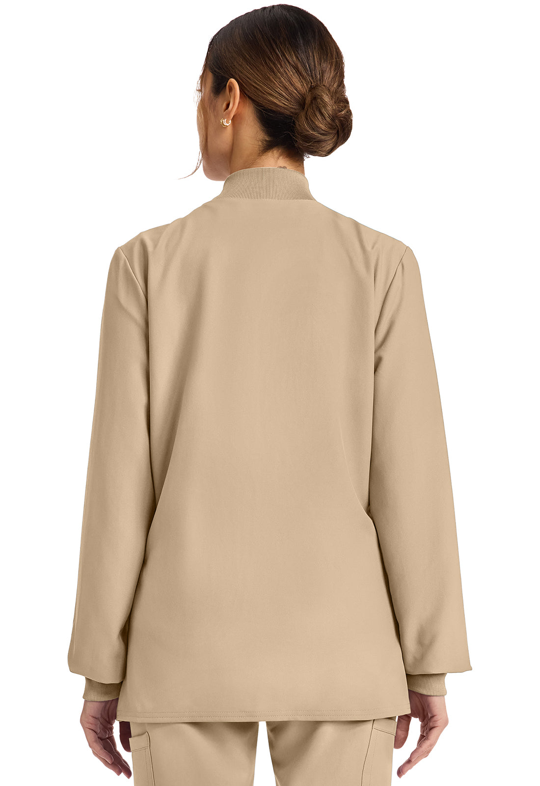 Workwear Originals Ultra CK00013A Women's Zip Up Scrub Jacket Khaki