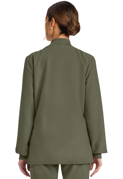 Workwear Originals Ultra CK00013A Women's Zip Up Scrub Jacket Olive