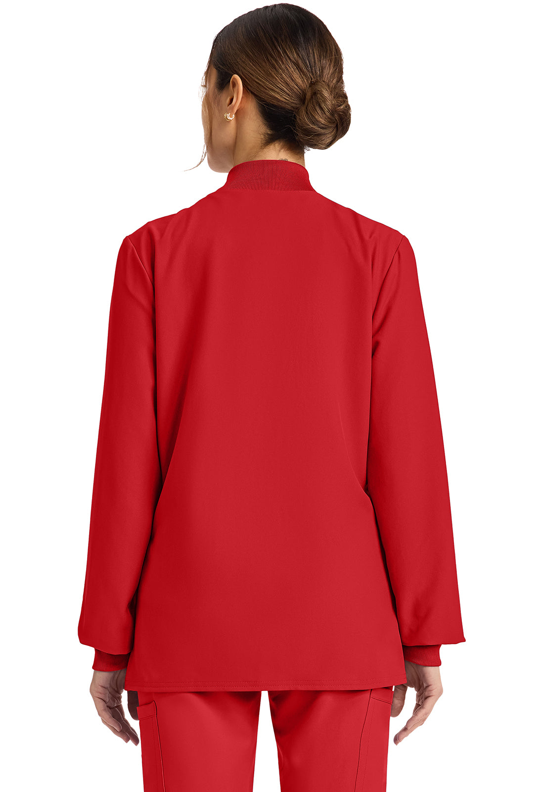 Workwear Originals Ultra CK00013A Women's Zip Up Scrub Jacket Red