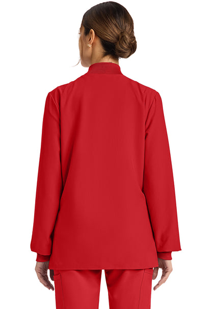 Workwear Originals Ultra CK00013A Women's Zip Up Scrub Jacket Red