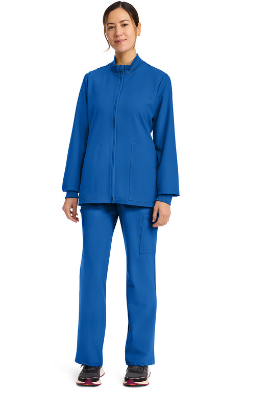 Workwear Originals Ultra CK00013A Women's Zip Up Scrub Jacket Royal