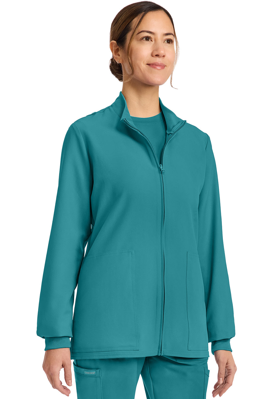 Workwear Originals Ultra CK00013A Women's Zip Up Scrub Jacket image 5