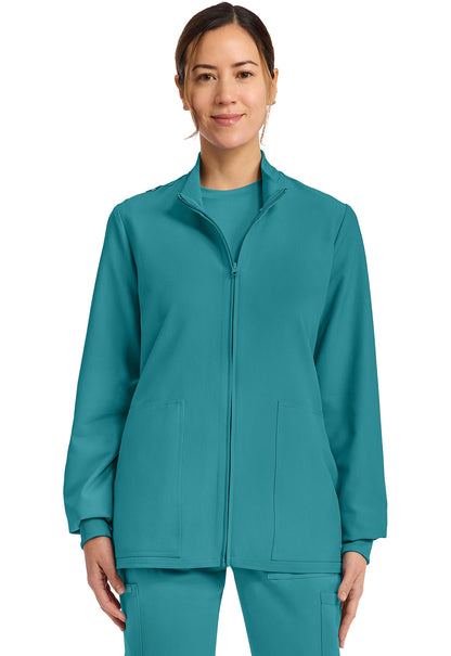 Workwear Originals Ultra CK00013A Women's Zip Up Scrub Jacket image 1