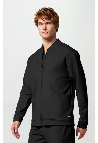 Achieve CK00036 Men's Zip Front Jacket Black
