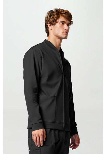 Achieve CK00036 Men's Zip Front Jacket Black