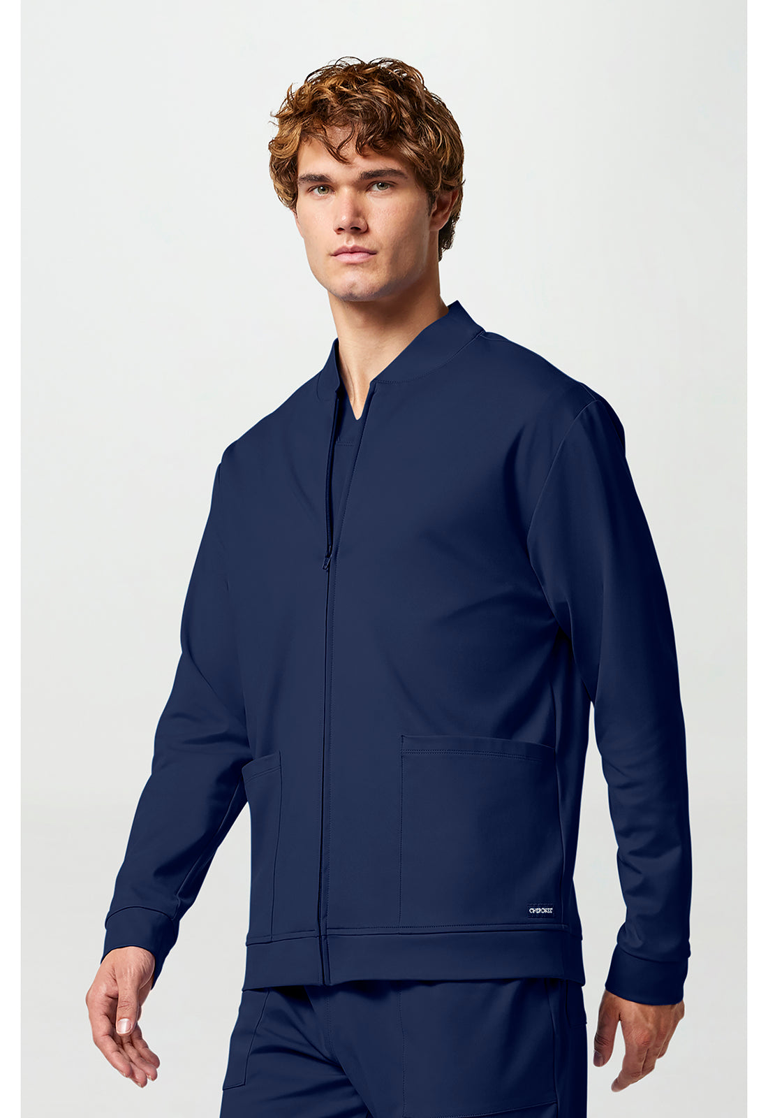 Achieve CK00036 Men's Zip Front Jacket Navy