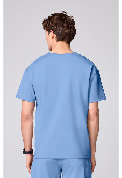 Achieve CK00037 Men's 3 Pocket V-neck Scrub Top Ciel