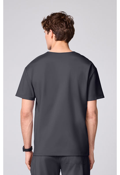 Achieve CK00037 Men's 3 Pocket V-neck Scrub Top Pewter