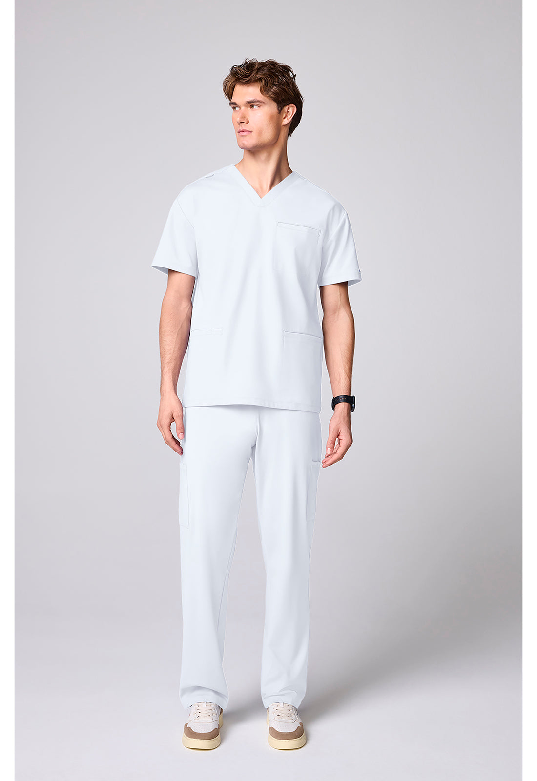 Achieve CK00037 Men's 3 Pocket V-neck Scrub Top image 2