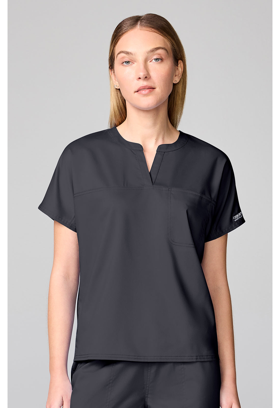 Workwear Revolution CK00038 Women's Mandarin Collar Scrub Top image 1
