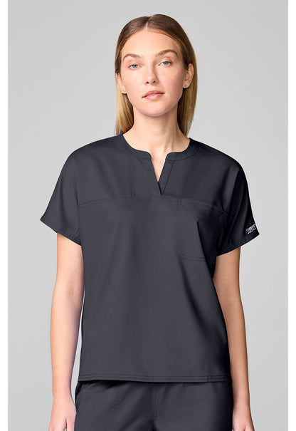 Workwear Revolution CK00038 Women's Mandarin Collar Scrub Top image 1