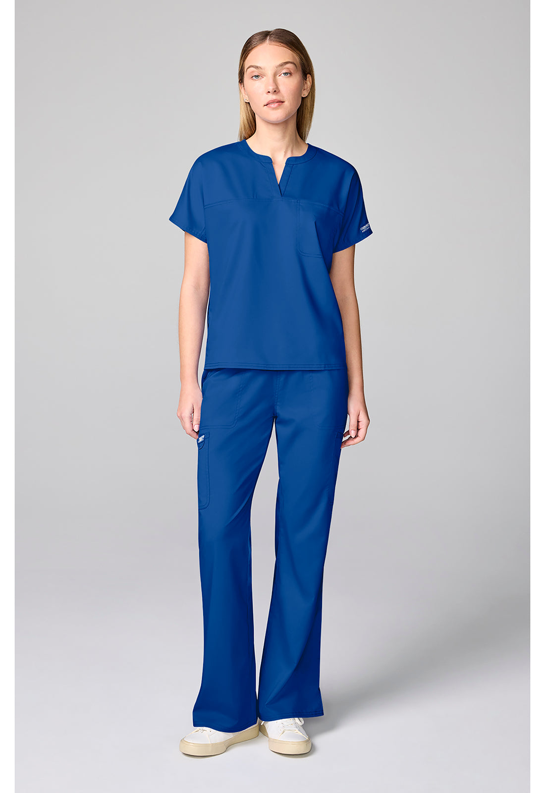 Workwear Revolution CK00038 Women's Mandarin Collar Scrub Top Royal