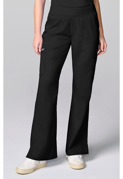 Workwear Revolution CK00039 Women's Flared Cargo Scrub Pants Black