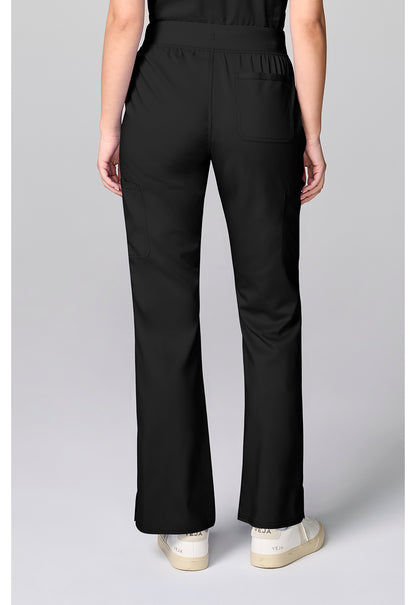 Workwear Revolution CK00039 Women's Flared Cargo Scrub Pants Black
