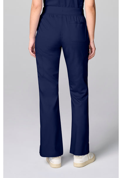 Workwear Revolution CK00039 Women's Flared Cargo Scrub Pants Navy